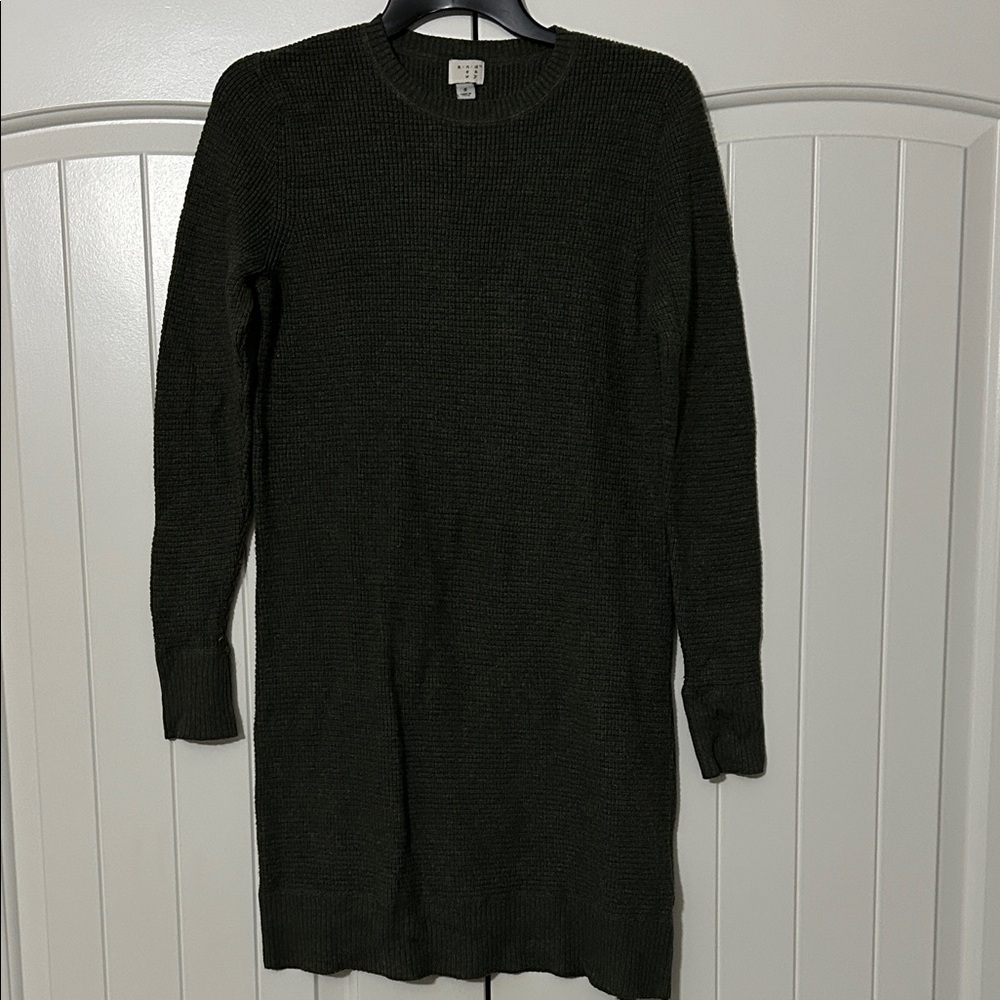 a new day Dark Green Long Sleeve Dress